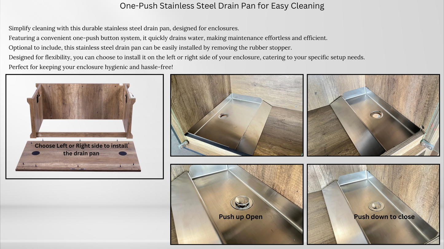 Terra Luxe Wooden Digital Reptiles Turtle Tortoise Enclosure Heating Cage Lizard Snake